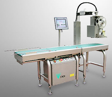 Chaîne de pesage et étiquetage industrielle WIL-700 - Convoyeur long, balance 650 mm, étiqueteuse haute vitesse_0