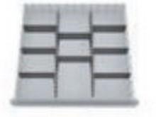 Compartimentage métallique - accessoires pour tiroirs 600 x 600 mm - façade 100 mm - Ref. 139BLH100A_0
