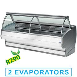 Comptoir réfrigéré - vitrine bombée avec réserve - to20/a1-r2_0
