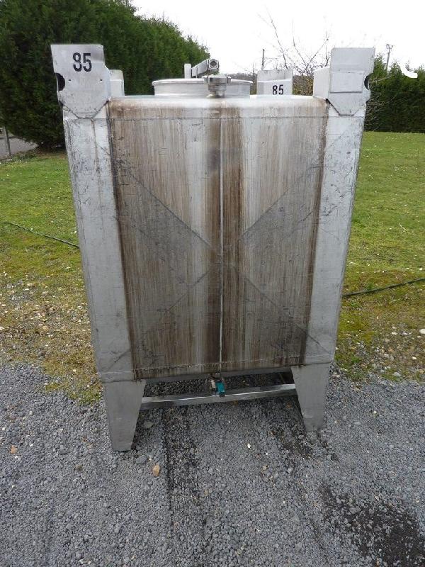 Container (IBC/GRV) inox carré 1000 L - CON016 - Dion Vanewiele_0
