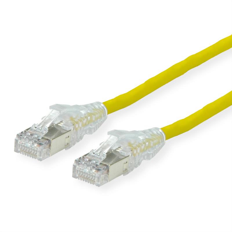 Cordon dätwyler cat.6a (classe ea) s/ftp, cu 7702 flex lsoh, amp v2, jaune, 3 m_0