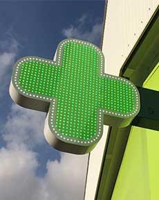 Croix LED pharmacie - Artelux - Design contemporain et technologie avancée_0