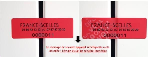 Etiquettes de sécurité