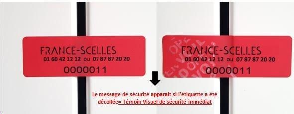Etiquettes de sécurité