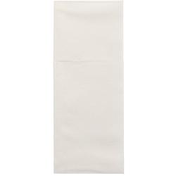 Papstar Pochettes à couverts, airlaid pliage 1/8 40 cm x 48 cm blanc - blanc 87480_0