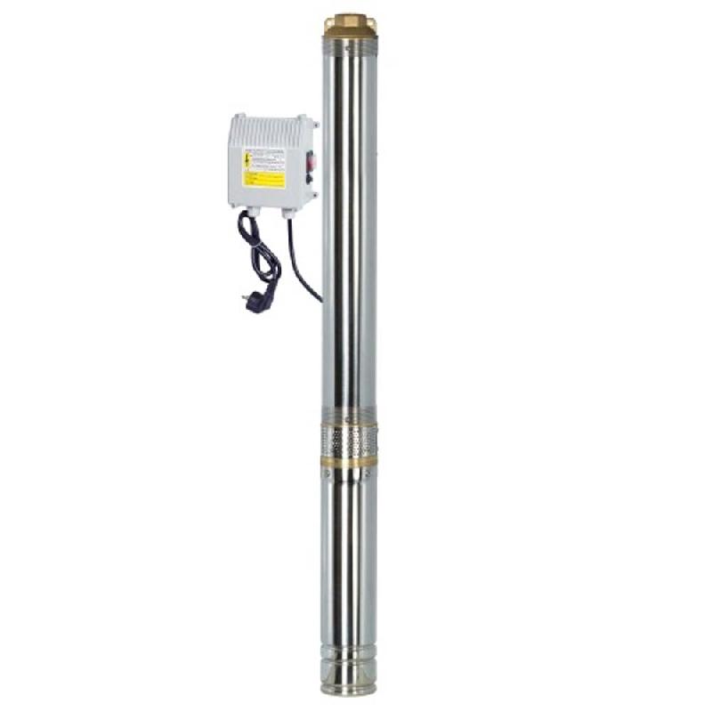 Pompe pour puits 1100W - 5000 l/h - Profondeur 128m - Corps inox Ø100 mm_0