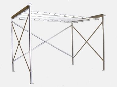 Portique boucherie en inox alimentaire 304L - Traina Frères - fabrication sur mesure pour chambres froides_0