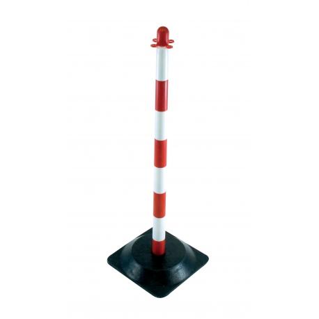 Poteau de support (h90cm) lest (2,800kg) rouge/blanc TALIAPLAST | 530301_0