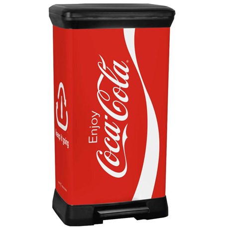 POUBELLE À PÉDALE COCA-COLA 50 L