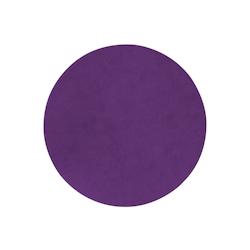 Stil Casa, set de 12 sous-plat unies, polyuréthane cousu, Ø 30 cm, finition dollar couleur violette. - STP30D-VID_0