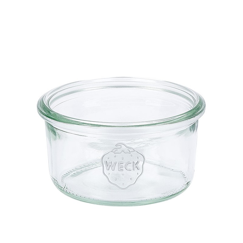 Bocaux en verre WECK droit 165 ml Ø 80mm SANS couvercles en verre et joints (clips non inclus) - WN000066_0