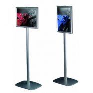 4268 - Porte-visuel de comptoir Afix Diffusion - Base stable 27x35 cm - Formats A4 ou A3 - Aluminium anodisé_0