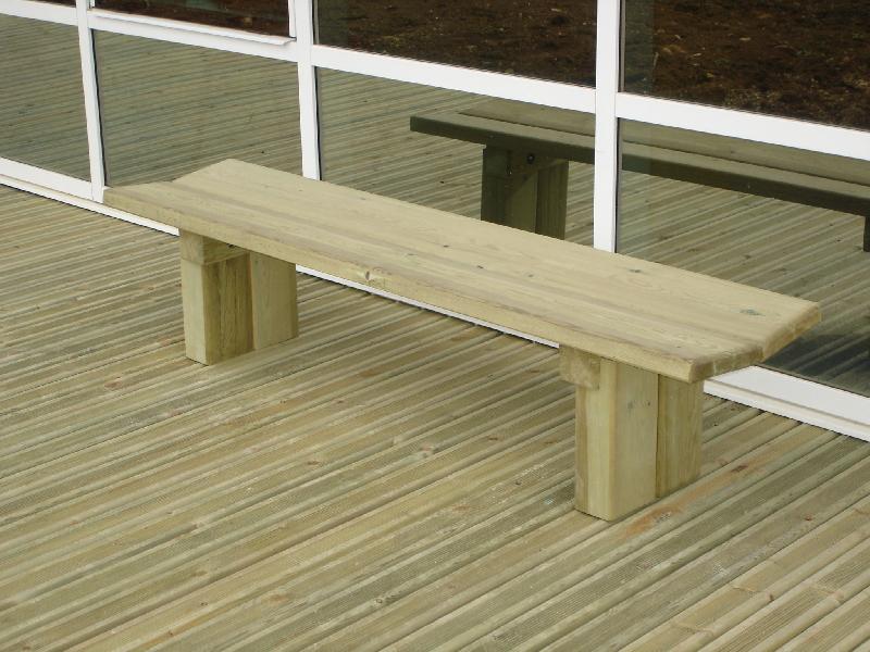 Banc public en bois cdirect-pro banquette en forme_0