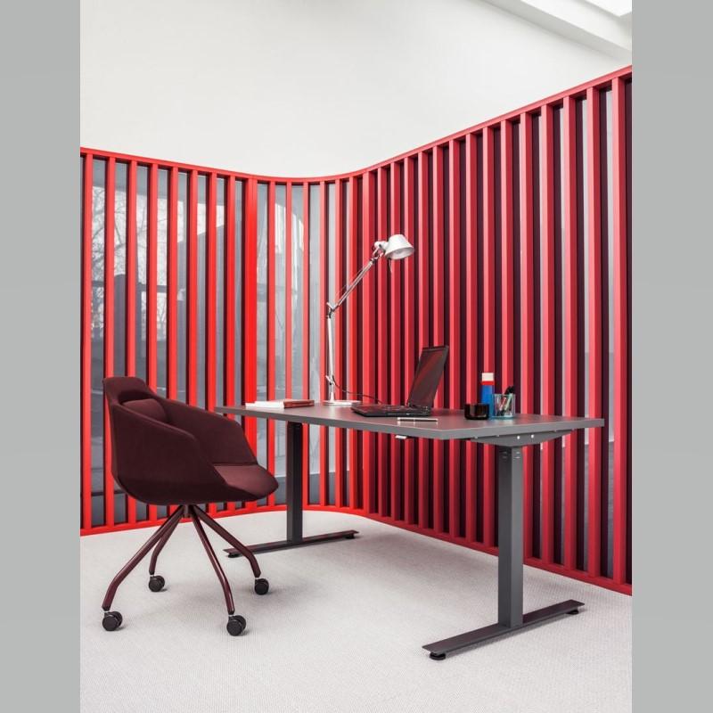 Bureau droit réglable en hauteur électrique OGI DRIVE H 65-130 cm - Marque MDD - Garantie 5 ans_0