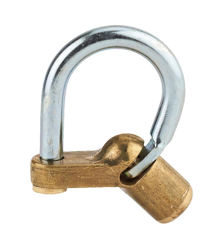 Cadenas d'artillerie 129 à talon coudé - anse acier zingué - condamnation par triangle - THIRARD_0