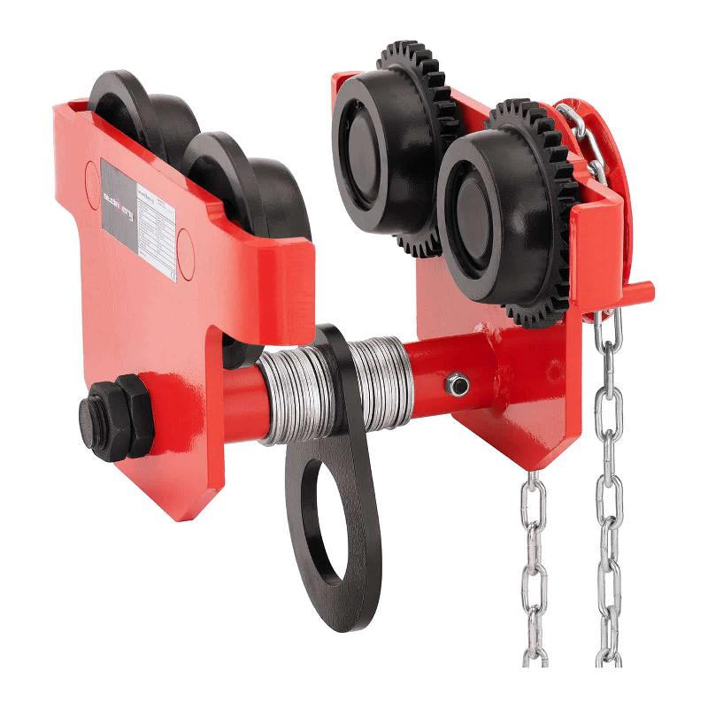 CHARRIOT POUR PALAN - 3 000 KG - LARGEUR DE FER : 90–150 MM - AVEC CHAINE ATELIER OUTILS BRICOLAGE 14_0007145_0