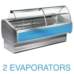 Comptoir-vitrine réfrigéré - vitres bombées rabattables - my20/b1_0