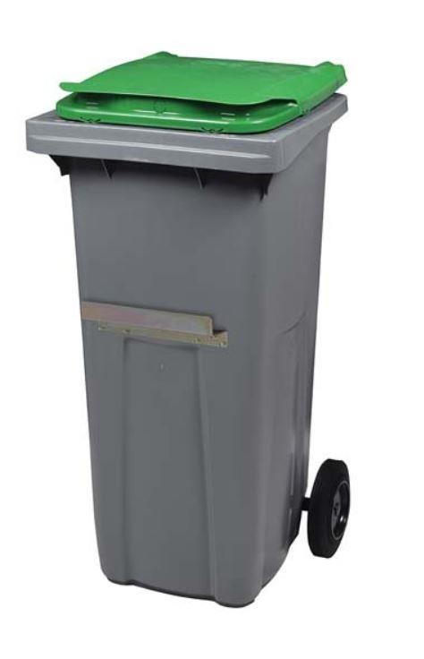 Conteneur Korok 2 Roues 240L - Polyethylène haute densité, recyclable avec bonde de vidage_0