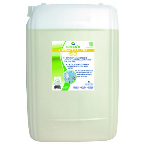 Détergent liquide lave-vaiselle pour eaux très dures 20 litres - LUFRACTIF-ULTRA20L_0