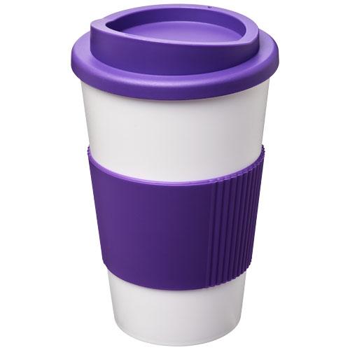 Gobelet isolant Americano® 350 ml - bandeau antidérapant en silicone - couvercle à visser_0