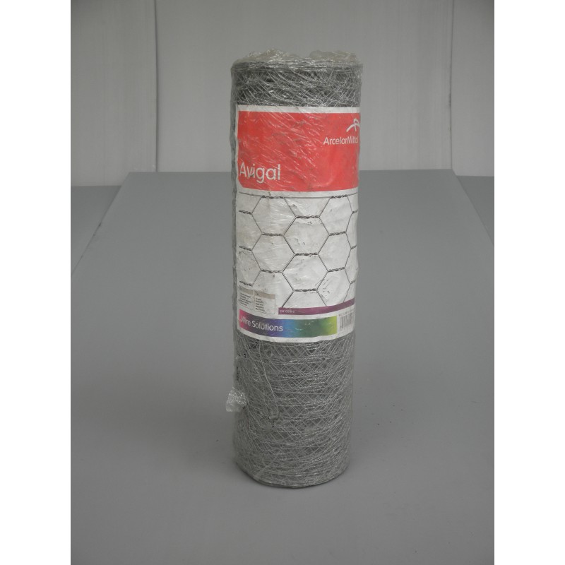 Grillage à poules ArcelorMittal - Maille 40mm - Hauteur 50cm - Rouleau 50m_0