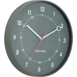 Horloge murale en résine Fresco vert jungle Karlsson - 8714302770067_0