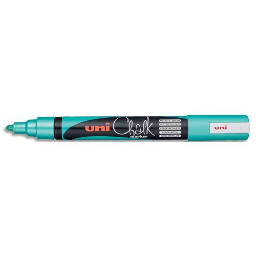 MARQUEUR CRAIE UNI-BALL CHALK MARKER - POINTE OGIVE MOYENNE 1,8-2,5MM - COLORIS VERT METAL
