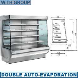 Meuble mural réfrigéré EY15-G/A1 - Expory PLUS - 1500x975x2100 mm - T° +4° +6° - 1,37 kW_0