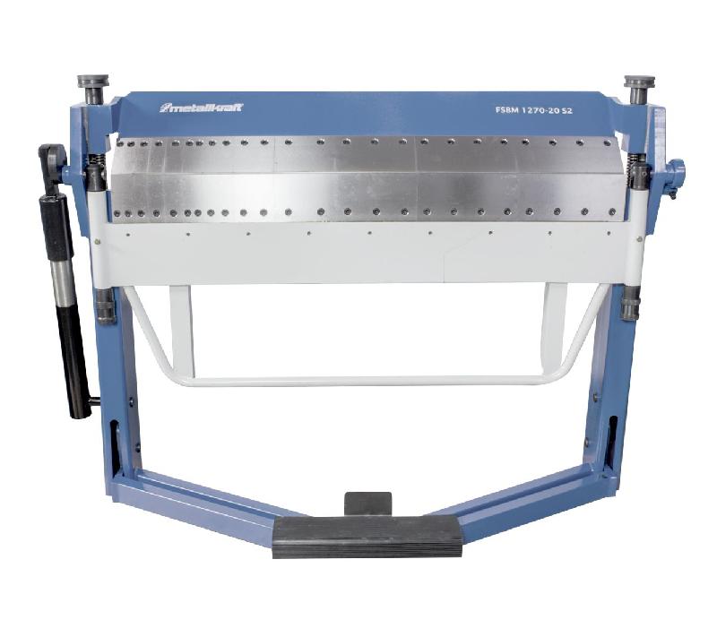 Plieuse de tôle manuelle et à pied largeur du travail 1270 mm 0-135° épaisseurs jusque 2 mm segments en haut et bas Metallkraft FSBM1270-20 HS2_0