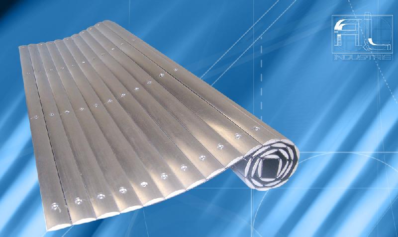 Tapis articulé en aluminium AL 5,5 - barrettes de 5,5 mm - largeur et longueur sur demande_0