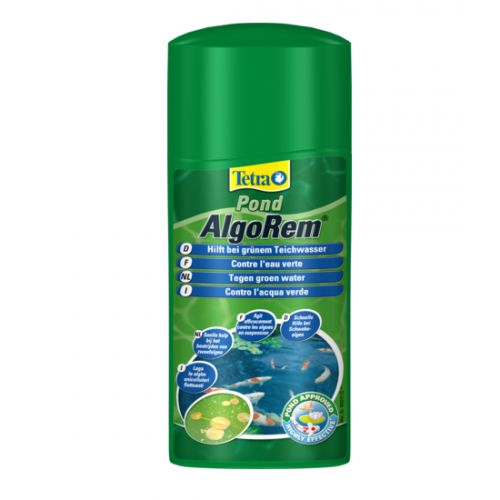 ANTI-ALGUES POUR BASSINS DE JARDIN TETRA POND ALGOREM   CAPACITÉ 250ML