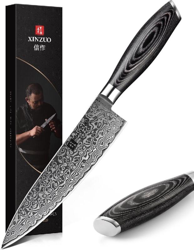 XinZuo - Couteau de chef Damas - Série B20 Ya - multicolore B20-CS_0