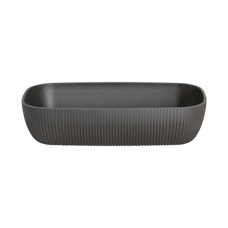 ADRIER - CC-0132-BLK - (Pack de 4 unités) - Bol rectangulaire GN 1/3 x 7,5 cm prof. - Noir - noir plastique CC-0132-BLK_0