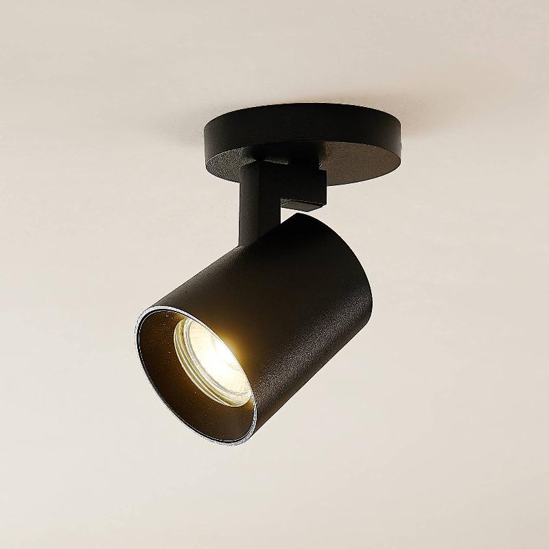ARCCHIO IAVO SPOT, RONDE, 1 LAMPE, NOIRE
