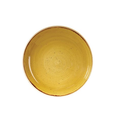 ASSIETTE STONECAST MOUTARDE 24.8 CM (VENDU PAR 12)