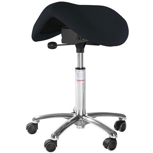 SIÈGE DALTON EASY SEAT - TISSU CURA - BAS - NOIR - GLOBAL PROFESSIONAL SEATING