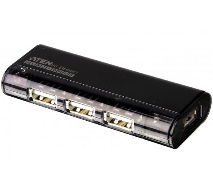 Aten UH284 - Hub 4 ports USB 2.0 avec pieds magnétiques, compact et fonctionnel_0