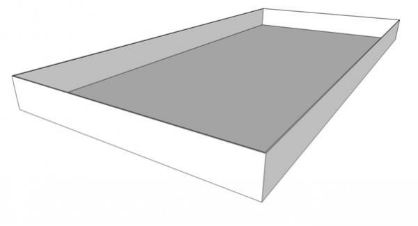 Bac de rétention en polyéthylène - petite capacité 60L - Dimensions 800x800x120 mm - RMVBG0060ADI_0