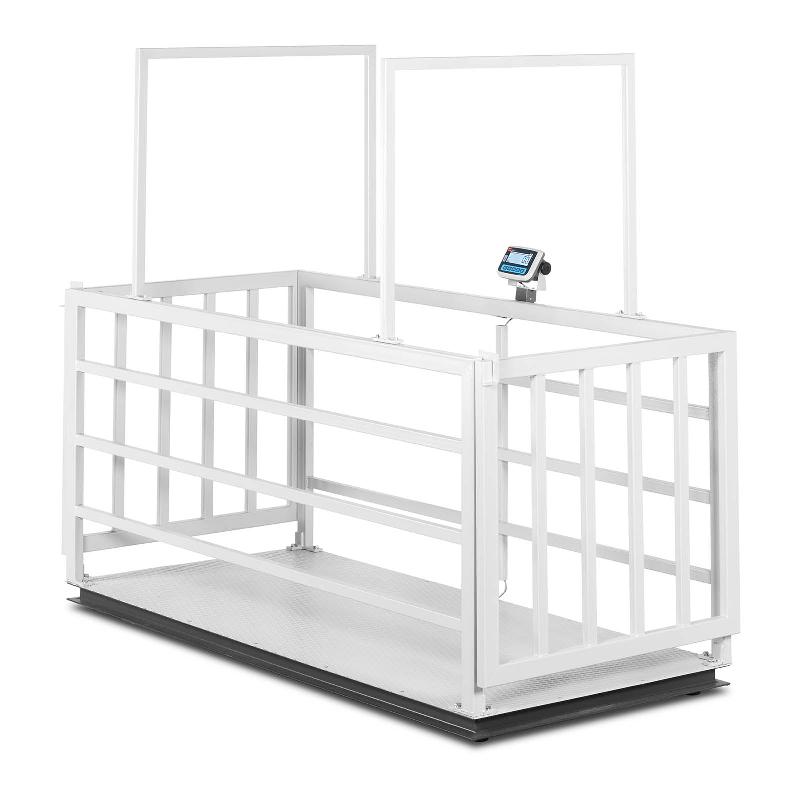 Balance pour animaux avec grille - Calibrage certifié - 3 000 kg - LCD - Précision 500 g à 1 kg - TEM 14_0005693_0