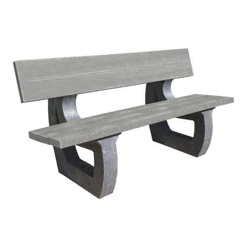 BANC PARC ECO PLASTIQUE RECYCLÉ ESPACE URBAIN