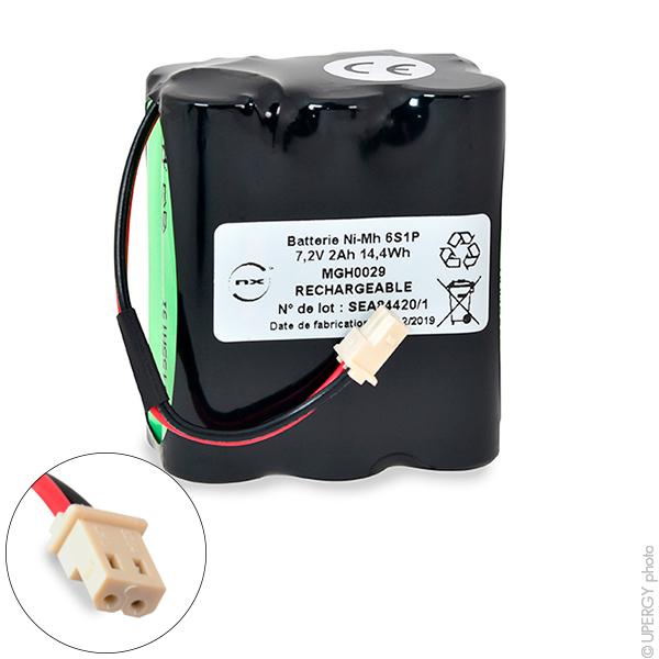 Batterie industrielle NiMH 6x AA NX 6S1P ST2 - 7.2V 2Ah - Connecteur Molex_0