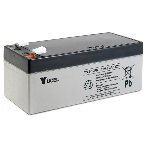 Batterie plomb AGM Yucel Y3.2-12FR - 12V 3.2Ah - Faston 4.7mm - Flamme retardante_0