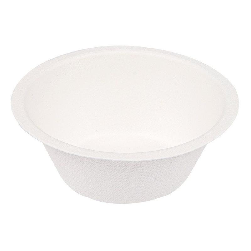Bol en bagasse blanche 250ml Ø11,4x4,4cm par 1500_0