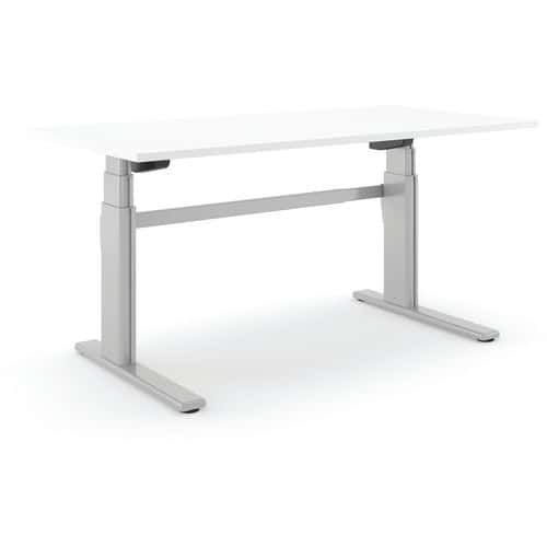 BUREAU RÉGLABLE ALUFORCE PRO 250 M - 160X80CM - BLANC - ACTIFORCE