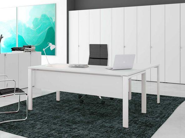 Bureau manager avec retour secrétaire pas cher_0
