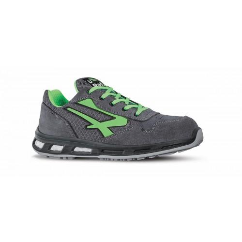 CHAUSSURES DE SÉCURITÉ BASSES POINT S1 P SRC - NOIR ET VERT FLUO - TAILLE 43 UPOWER