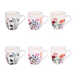 Coffret de 6 tasses Flor 23 cl -  Décoré  Porcelaine Table Passion 11x cm - multicolore porcelaine 3106232312588_0