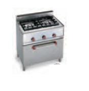 Cuisinière gaz 2 feux - Four gaz inox 7 kW - G6F2P9+T_0