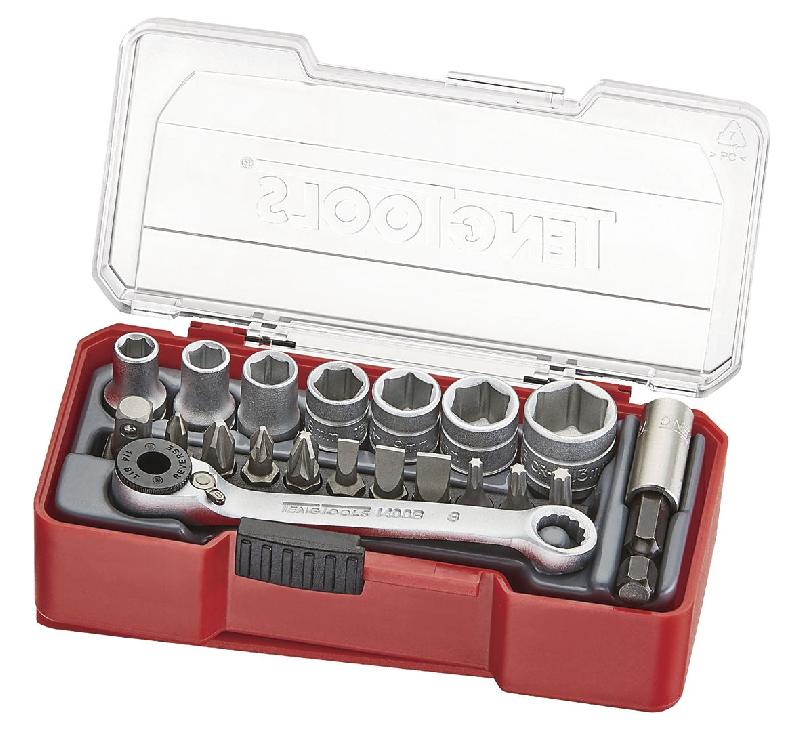 Elixir - coffret douille cliquet,cle cliquet 1/4'',douilles et coffrets,outillage  mecanique auto professionnel,utilisé pour vélo, moteur de moto (46 PCS) -  Clés et douilles - Rue du Commerce