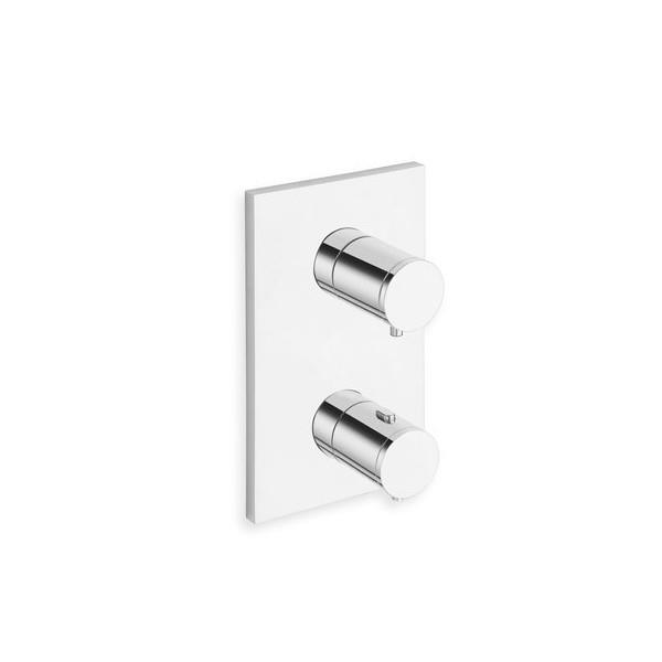 FAÇADE EXTERNE THERMOSTATIQUE POUR DOUCHE ENCASTRÉE 2 SORTIES CHROME TRIVERDE - CRISTINA ONDYNA XT85251